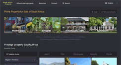 Desktop Screenshot of prime-properties-south-africa.com